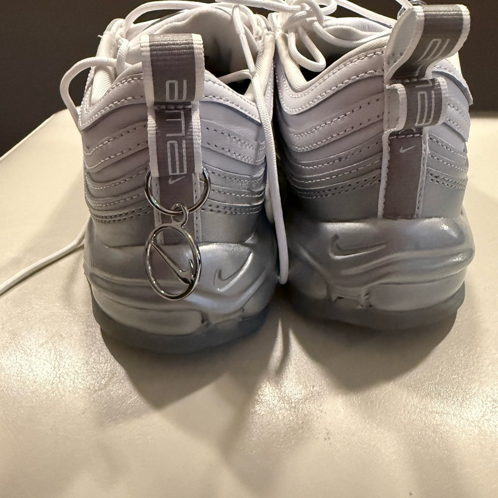 Women’s “Megan Thee Stallion” Nike Air Max White and Silver - Picture 5 of 10